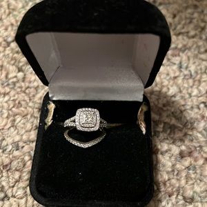 Size 5 Halo Diamond bridal set